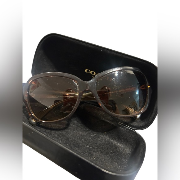 Coach Tortoise Shell Sunglasses - Picture 1 of 7